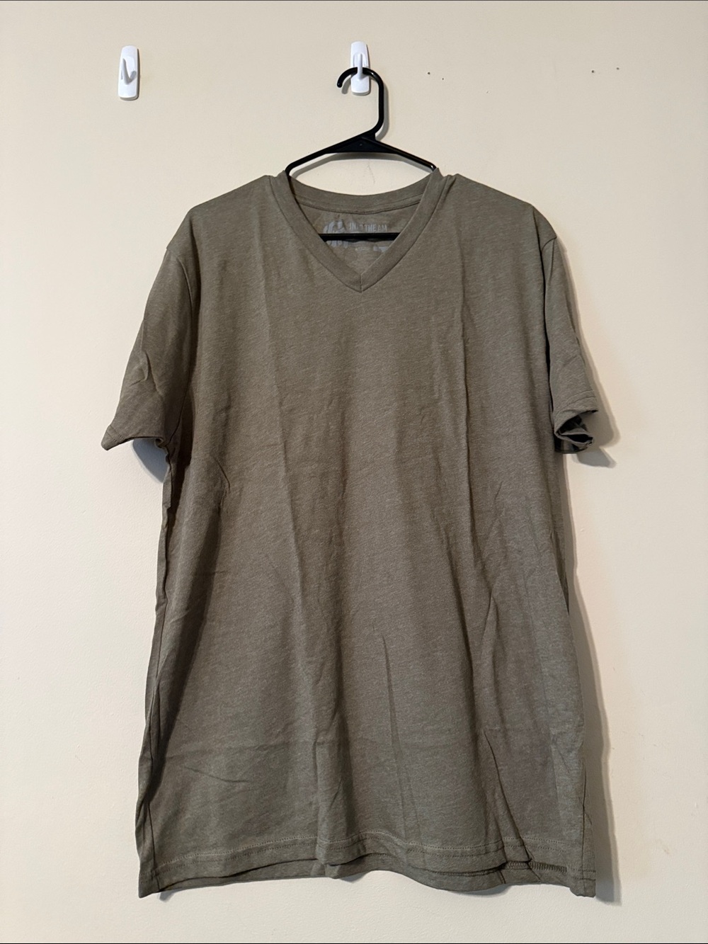 Into the AM Men's V-Neck Short Sleeve Shirt - Olive Green